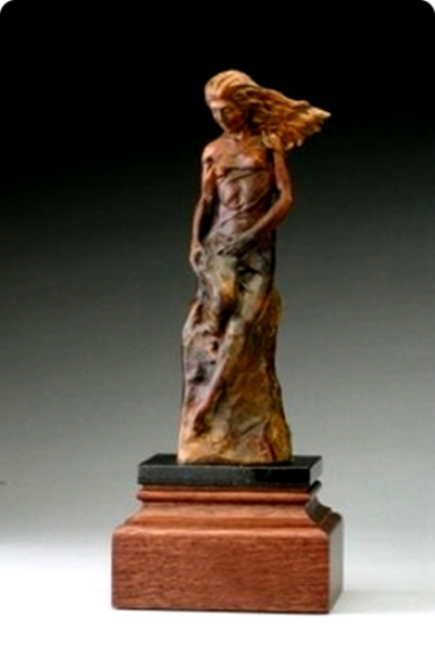 Self Made Woman Hand Forming Clay